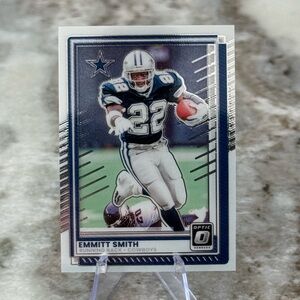 🔥 2025 Emmitt Smith Panini Donruss Optic Card. Dallas cowboys